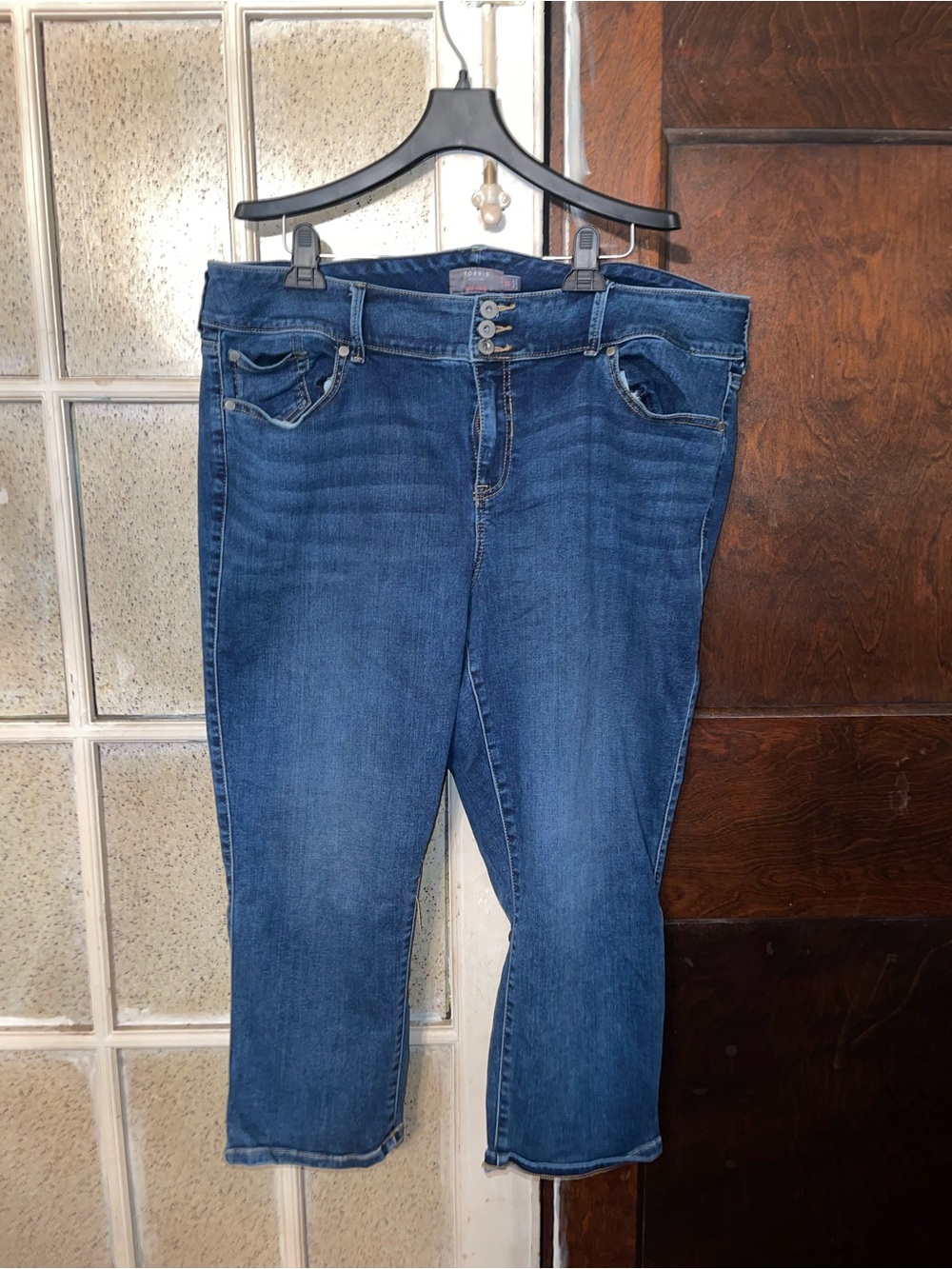 torrid Dark Blue Cropped Jegging Jeans - Size 22